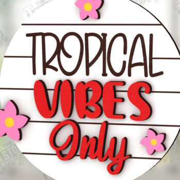 Intra απο ξύλο plywood 3mm-4mm πάχος – Summer Sign| Στοιχεία του καλοκαιριού Δίασταση  40x30 cm INTRAFABR-123031801 - Image 1