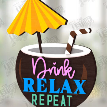 Intra απο ξύλο plywood 3mm-4mm πάχος – Summer Sign| Στοιχεία του καλοκαιριού Δίασταση  40x30 cm INTRAFABR-123031810 - Image 1