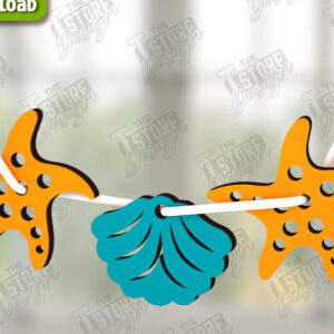 Intra απο ξύλο plywood 3mm-4mm πάχος – Summer Sign| Στοιχεία του καλοκαιριού Δίασταση  40x30 cm INTRAFABR-123031834