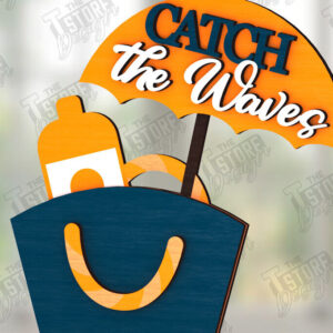 Intra απο ξύλο plywood 3mm-4mm πάχος – Summer Sign| Στοιχεία του καλοκαιριού Δίασταση  40x30 cm INTRAFABR-123031698