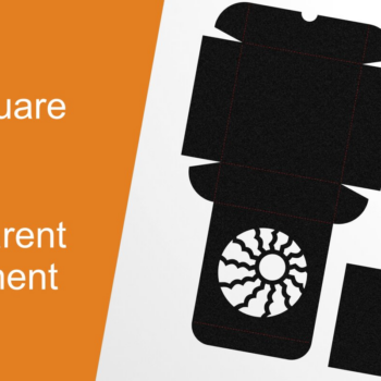 Intra απο ξύλο plywood 3mm-4mm πάχος – Μπομπονιέρα Summer Sun Cutout Λεπτό τετράγωνο μπομπονιέρα Δίασταση  20x20 cm INTRAFABR-122838704 - Image 2