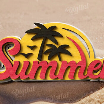 Intra απο ξύλο plywood 3mm-4mm πάχος – Καλοκαιρινός διακοσμητικός δίσκος με Δίασταση 40x30 cm INTRAFABR-122386956 - Image 1