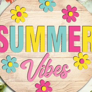 Intra απο ξύλο plywood 3mm-4mm πάχος – Summer Vibes Door Δίασταση  20x20 cm INTRAFABR-123188879