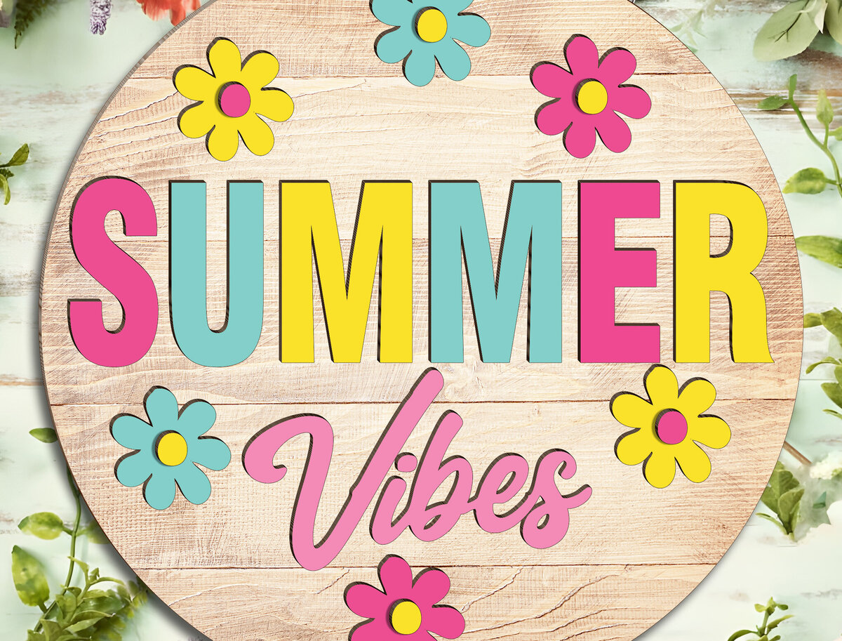 Intra απο ξύλο plywood 3mm-4mm πάχος – Summer Vibes Door Δίασταση  20x20 cm INTRAFABR-123188879