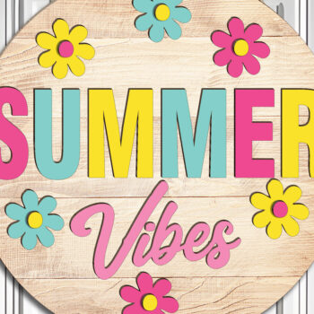 Intra απο ξύλο plywood 3mm-4mm πάχος – Summer Vibes Door Δίασταση  20x20 cm INTRAFABR-123188879 - Image 2