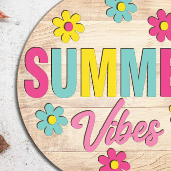 Intra απο ξύλο plywood 3mm-4mm πάχος – Summer Vibes Door Δίασταση  20x20 cm INTRAFABR-123188879 - Image 3