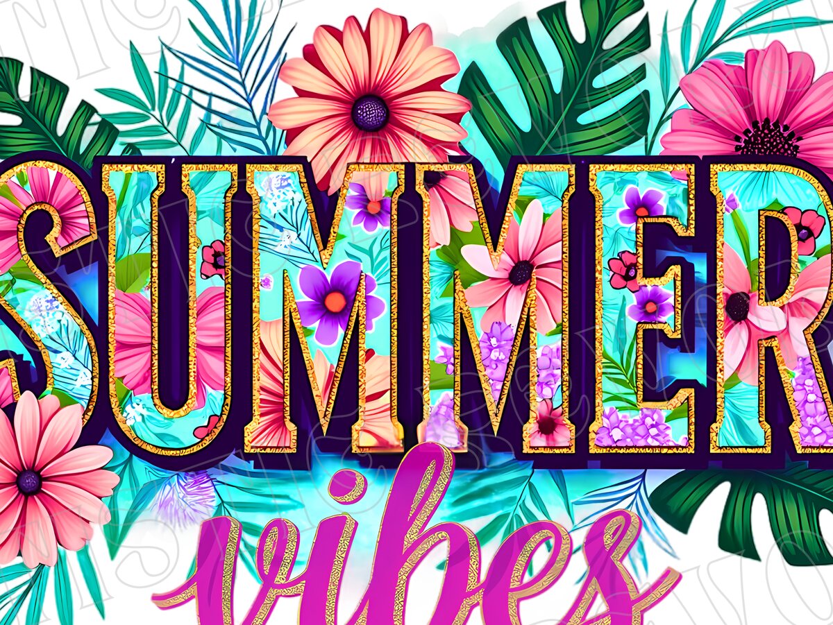 Intra απο ξύλο plywood 3mm-4mm πάχος – Summer Vibes Png Summer Sublimation Png Δίασταση  20x20 cm INTRAFABR-122413159
