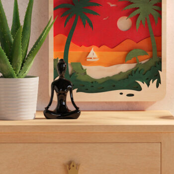 Intra απο ξύλο plywood 3mm-4mm πάχος – Αρχείο κοπής 3D Layered Summer Wall Art Δίασταση  40x30 cm INTRAFABR-64815398 - Image 5