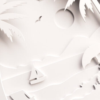 Intra απο ξύλο plywood 3mm-4mm πάχος – Αρχείο κοπής 3D Layered Summer Wall Art Δίασταση  40x30 cm INTRAFABR-64815398 - Image 8