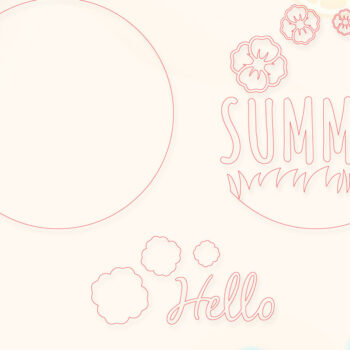 Intra απο ξύλο plywood 3mm-4mm πάχος – Summer Welcome Sign Lasercut Δίασταση  40x30 cm INTRAFABR-118235137 - Image 2