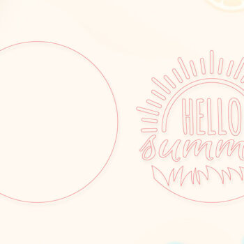 Intra απο ξύλο plywood 3mm-4mm πάχος – Summer Welcome Sign Lasercut Δίασταση  40x30 cm INTRAFABR-118235151 - Image 2