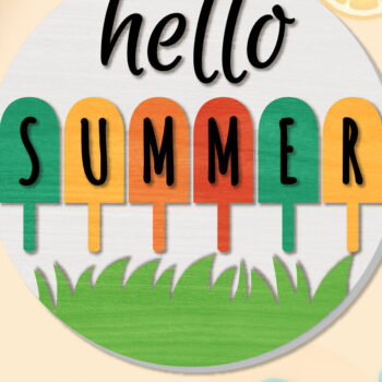 Intra απο ξύλο plywood 3mm-4mm πάχος – Summer Welcome Sign Lasercut Δίασταση  40x30 cm INTRAFABR-118235161 - Image 7