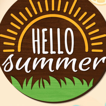 Intra απο ξύλο plywood 3mm-4mm πάχος – Summer Welcome Sign Lasercut Δίασταση  40x30 cm INTRAFABR-118235161 - Image 13