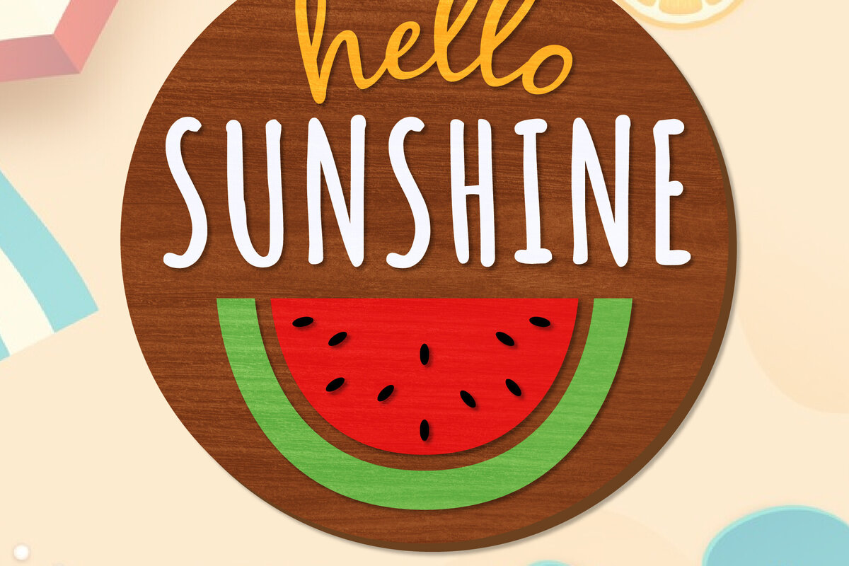 Intra απο ξύλο plywood 3mm-4mm πάχος – Summer Welcome Sign Lasercut Δίασταση  40x30 cm INTRAFABR-118235090