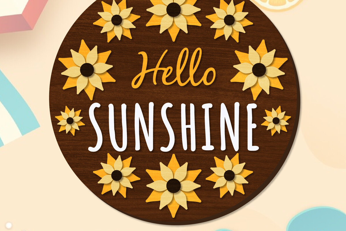 Intra απο ξύλο plywood 3mm-4mm πάχος – Summer Welcome Sign Lasercut Δίασταση  40x30 cm INTRAFABR-118235097