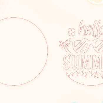 Intra απο ξύλο plywood 3mm-4mm πάχος – Summer Welcome Sign Lasercut Δίασταση  40x30 cm INTRAFABR-118235130 - Image 2