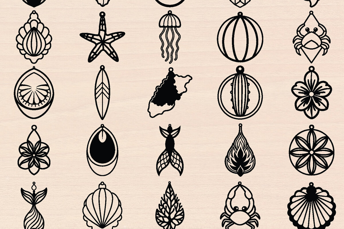 Intra απο ξύλο plywood 3mm-4mm πάχος – Καλοκαιρινό Ξύλινο Σκουλαρίκι Πακέτο Δίασταση  5x5 cm INTRAFABR-120901031