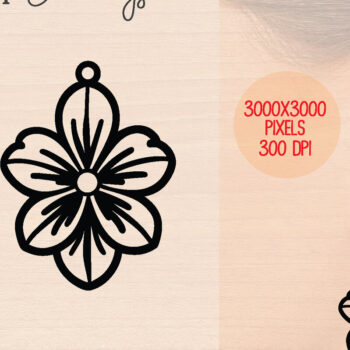 Intra απο ξύλο plywood 3mm-4mm πάχος – Καλοκαιρινά Ξύλινα Σκουλαρίκια Δίασταση  5x5 cm INTRAFABR-120898998 - Image 1