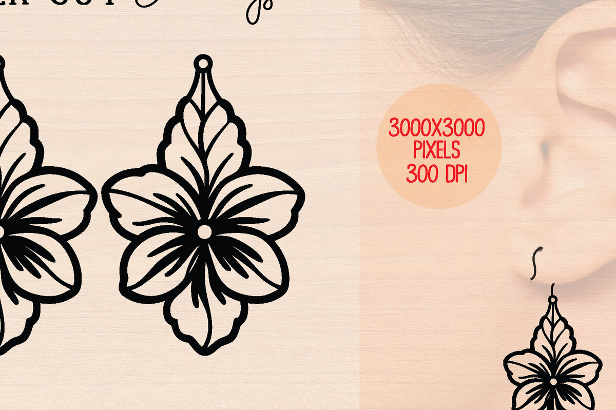 Intra απο ξύλο plywood 3mm-4mm πάχος – Καλοκαιρινά Ξύλινα Σκουλαρίκια Δίασταση  5x5 cm INTRAFABR-120899103