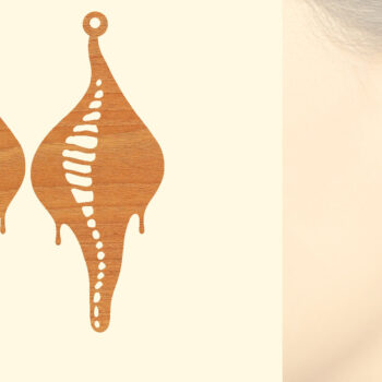 Intra απο ξύλο plywood 3mm-4mm πάχος – Καλοκαιρινά Ξύλινα Σκουλαρίκια Δίασταση  5x5 cm INTRAFABR-96803110 - Image 1