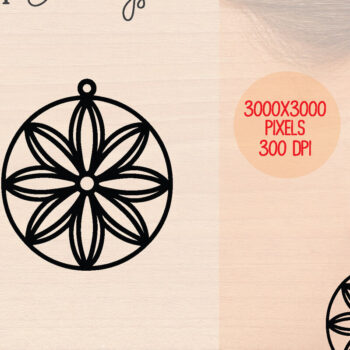 Intra απο ξύλο plywood 3mm-4mm πάχος – Καλοκαιρινά Ξύλινα Σκουλαρίκια Δίασταση  5x5 cm INTRAFABR-120899312 - Image 1