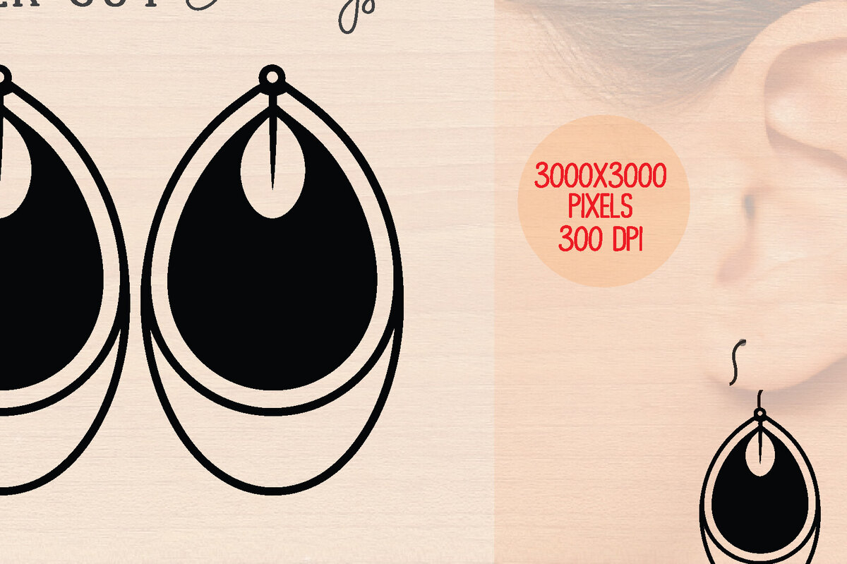 Intra απο ξύλο plywood 3mm-4mm πάχος – Καλοκαιρινά Ξύλινα Σκουλαρίκια Δίασταση  5x5 cm INTRAFABR-120899706