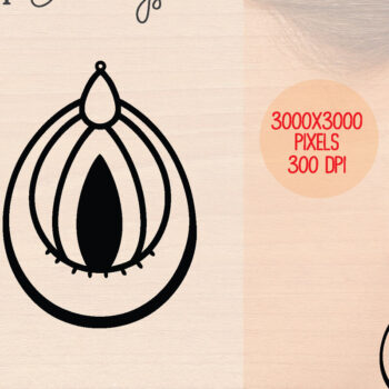 Intra απο ξύλο plywood 3mm-4mm πάχος – Καλοκαιρινά Ξύλινα Σκουλαρίκια Δίασταση  5x5 cm INTRAFABR-120899864 - Image 1