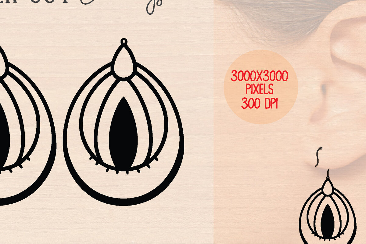 Intra απο ξύλο plywood 3mm-4mm πάχος – Καλοκαιρινά Ξύλινα Σκουλαρίκια Δίασταση  5x5 cm INTRAFABR-120899864