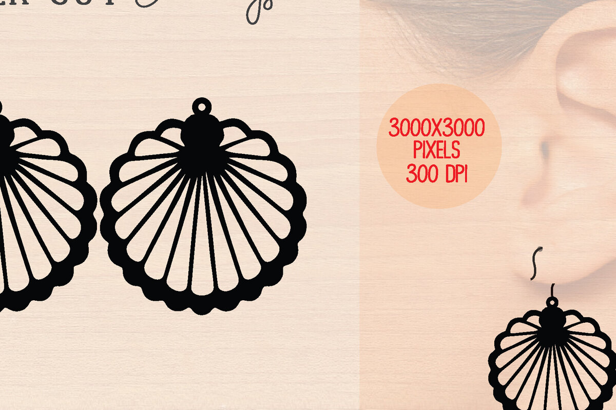 Intra απο ξύλο plywood 3mm-4mm πάχος – Καλοκαιρινά Ξύλινα Σκουλαρίκια Δίασταση  5x5 cm INTRAFABR-120899943