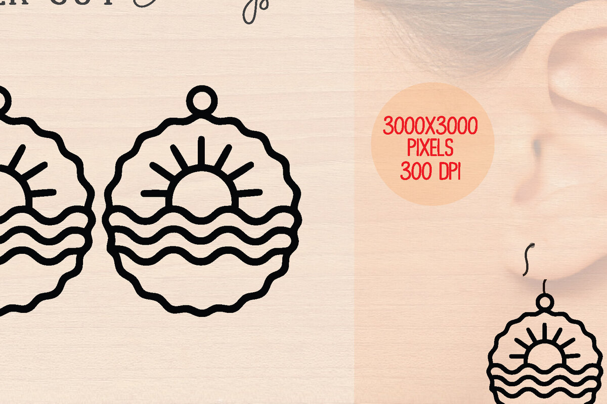 Intra απο ξύλο plywood 3mm-4mm πάχος – Καλοκαιρινά Ξύλινα Σκουλαρίκια Δίασταση  5x5 cm INTRAFABR-120899978