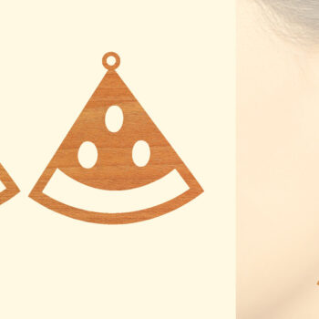 Intra απο ξύλο plywood 3mm-4mm πάχος – Καλοκαιρινά Ξύλινα Σκουλαρίκια Δίασταση  5x5 cm INTRAFABR-96803189 - Image 1