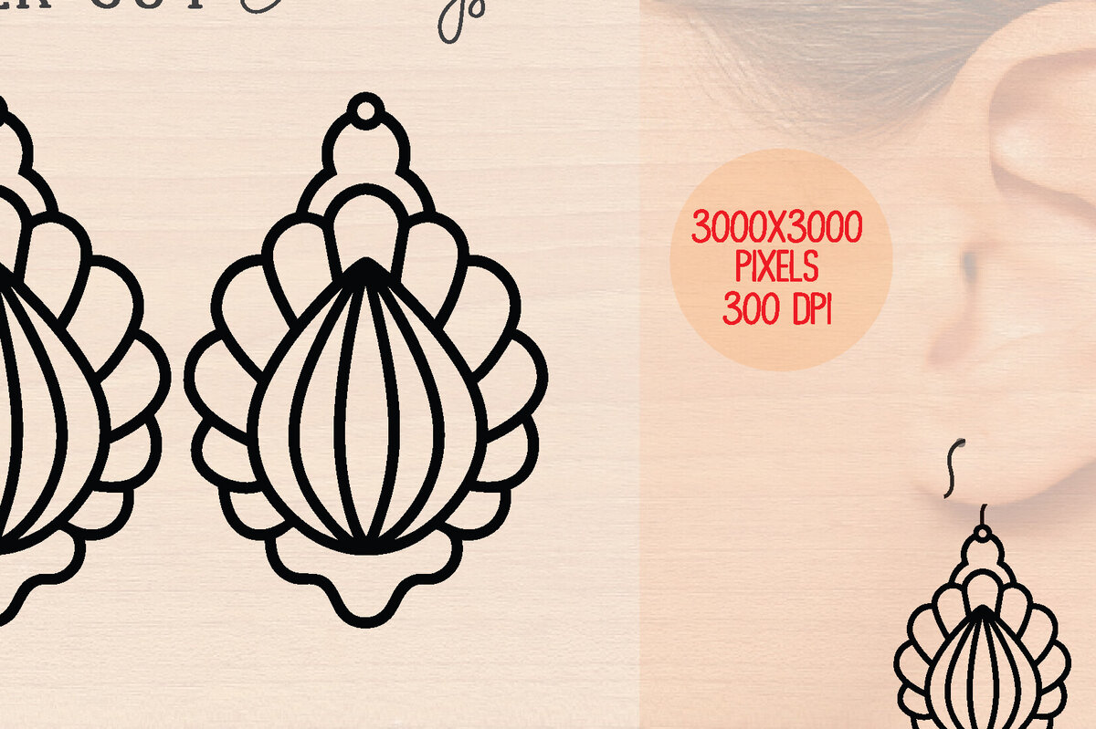 Intra απο ξύλο plywood 3mm-4mm πάχος – Καλοκαιρινά Ξύλινα Σκουλαρίκια Δίασταση  5x5 cm INTRAFABR-120863351