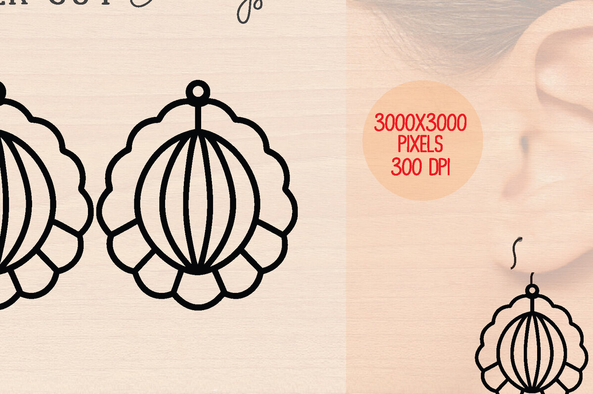 Intra απο ξύλο plywood 3mm-4mm πάχος – Καλοκαιρινά Ξύλινα Σκουλαρίκια Δίασταση  5x5 cm INTRAFABR-120863429