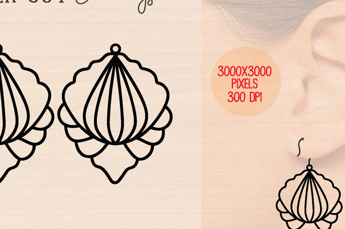 Intra απο ξύλο plywood 3mm-4mm πάχος – Καλοκαιρινά Ξύλινα Σκουλαρίκια Δίασταση  5x5 cm INTRAFABR-120863471