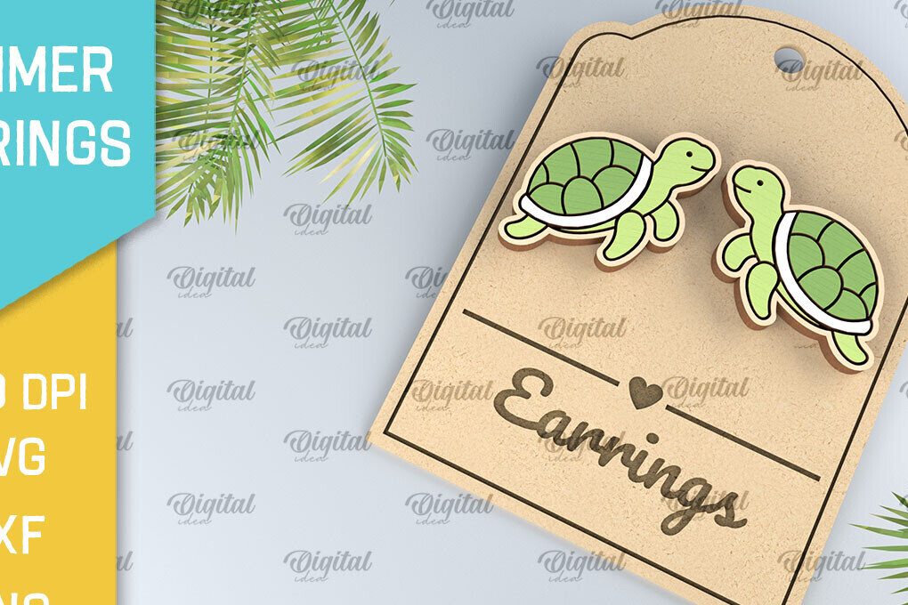 Intra απο ξύλο plywood 3mm-4mm πάχος – Καλοκαιρινά Ξύλινα Σκουλαρίκια Κοπή Laser Δίασταση  5x5 cm INTRAFABR-98270120