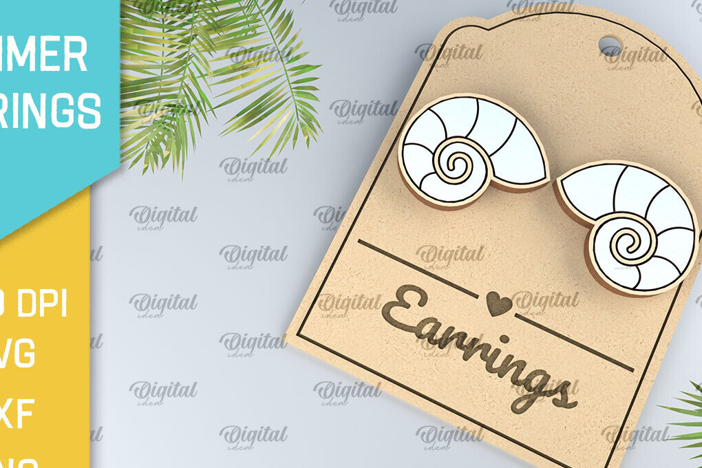 Intra απο ξύλο plywood 3mm-4mm πάχος – Καλοκαιρινά Ξύλινα Σκουλαρίκια Κοπή Laser Δίασταση  5x5 cm INTRAFABR-98270372