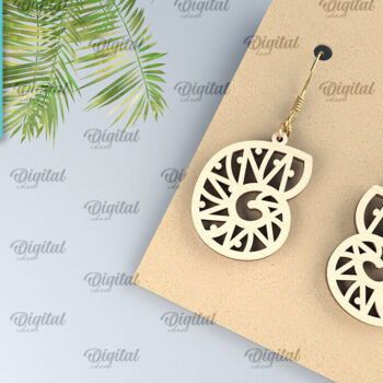 Intra απο ξύλο plywood 3mm-4mm πάχος – Καλοκαιρινά Ξύλινα Σκουλαρίκια Κοπή Laser Δίασταση  5x5 cm INTRAFABR-98899173 - Image 1