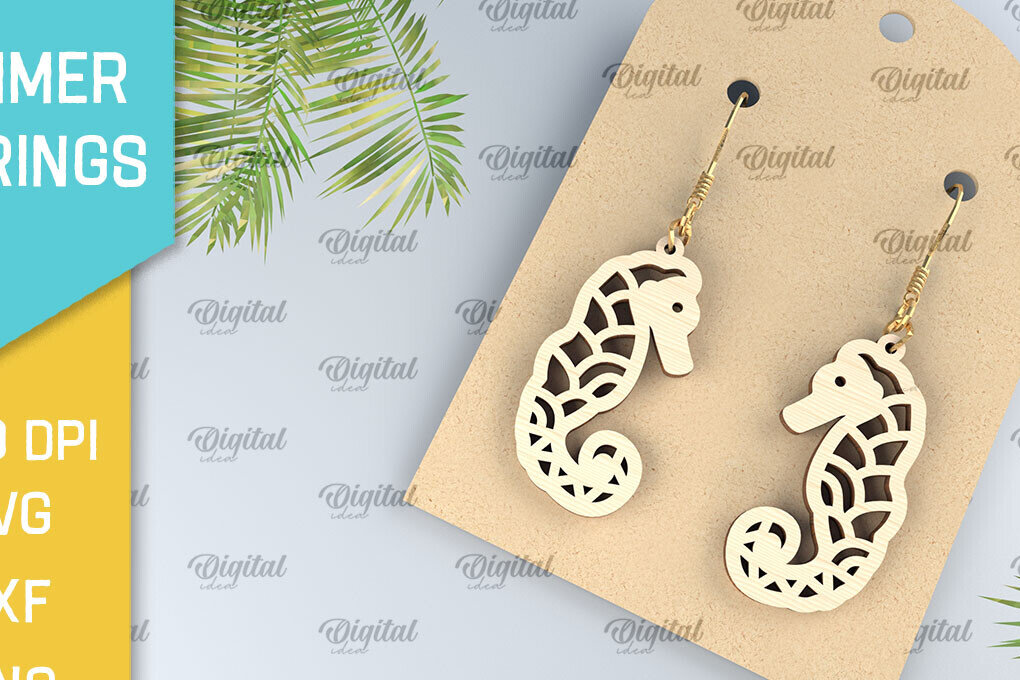 Intra απο ξύλο plywood 3mm-4mm πάχος – Καλοκαιρινά Ξύλινα Σκουλαρίκια Κοπή Laser Δίασταση  5x5 cm INTRAFABR-98899548