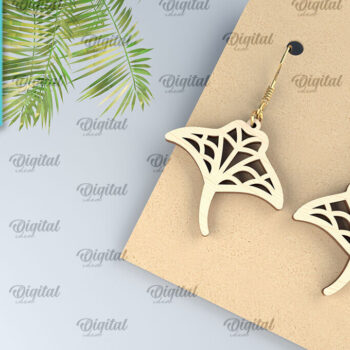 Intra απο ξύλο plywood 3mm-4mm πάχος – Καλοκαιρινά Ξύλινα Σκουλαρίκια Κοπή Laser Δίασταση  5x5 cm INTRAFABR-98899836 - Image 1