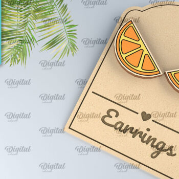 Intra απο ξύλο plywood 3mm-4mm πάχος – Καλοκαιρινά Ξύλινα Σκουλαρίκια Κοπή Laser Δίασταση  5x5 cm INTRAFABR-98269628 - Image 1