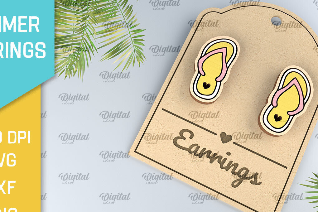 Intra απο ξύλο plywood 3mm-4mm πάχος – Καλοκαιρινά Ξύλινα Σκουλαρίκια Κοπή Laser Δίασταση  5x5 cm INTRAFABR-98269665