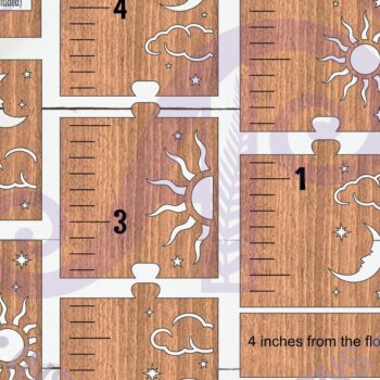 Intra απο ξύλο plywood 3mm-4mm πάχος – Ήλιος και Σελήνη Παιδικό Ύψος στο Imperial Δίασταση 20x20 cm INTRAFABR-124950125 - Image 2