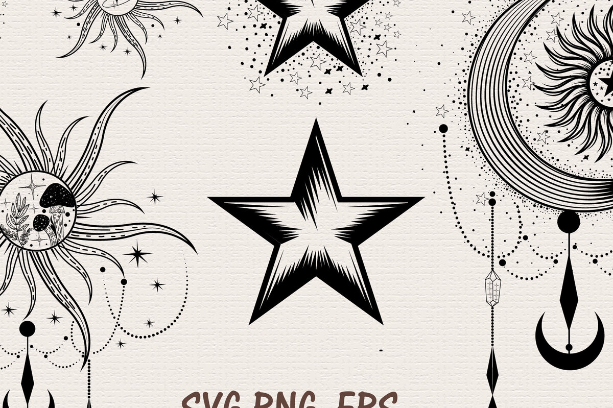 Intra απο ξύλο plywood 3mm-4mm πάχος – Ήλιος και Σελήνη, Boho, Ουράνιος Δίασταση  20x20 cm INTRAFABR-76403988