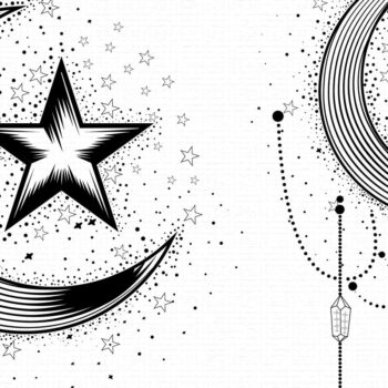 Intra απο ξύλο plywood 3mm-4mm πάχος – Ήλιος και Σελήνη, Boho, Ουράνιος Δίασταση  20x20 cm INTRAFABR-76404240 - Image 1