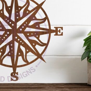 Intra απο ξύλο plywood 3mm-4mm πάχος – Επιγραφή τοίχου Sun Compass, Αρχείο. Δίασταση  40x30 cm INTRAFABR-81153424 - Image 1