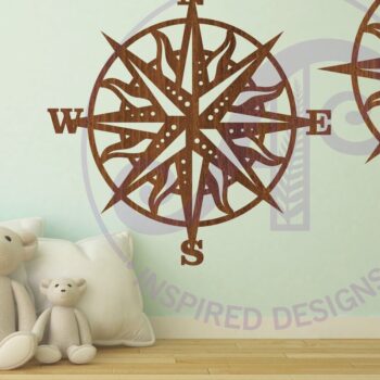 Intra απο ξύλο plywood 3mm-4mm πάχος – Επιγραφή τοίχου Sun Compass, Αρχείο. Δίασταση  40x30 cm INTRAFABR-81153424 - Image 3