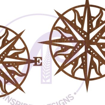 Intra απο ξύλο plywood 3mm-4mm πάχος – Επιγραφή τοίχου Sun Compass, Αρχείο. Δίασταση  40x30 cm INTRAFABR-81153424 - Image 4