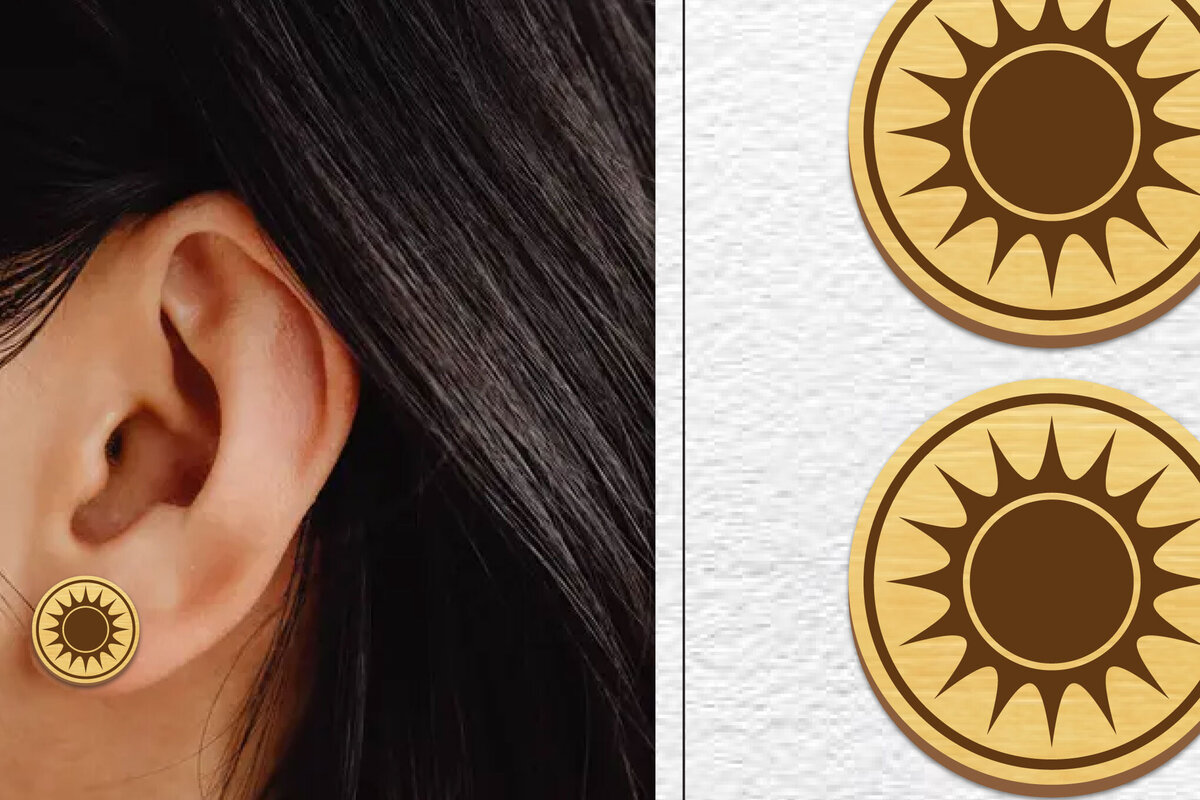 Intra απο ξύλο plywood 3mm-4mm πάχος – Κοπή λέιζερ με μαγνητικό σκουλαρίκι ηλίου | Καρφιά Δίασταση  5x5 cm INTRAFABR-101737359