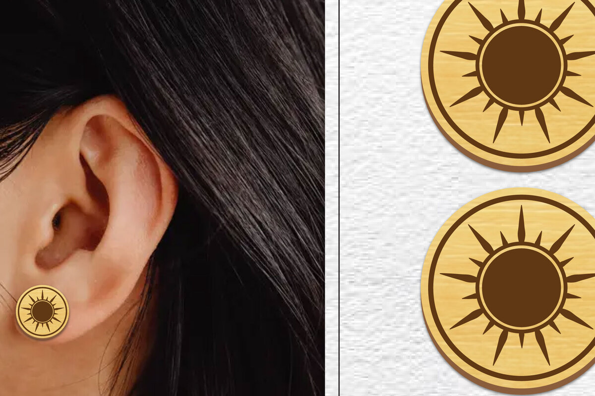 Intra απο ξύλο plywood 3mm-4mm πάχος – Κοπή λέιζερ με μαγνητικό σκουλαρίκι ηλίου | Καρφιά Δίασταση  5x5 cm INTRAFABR-101737139