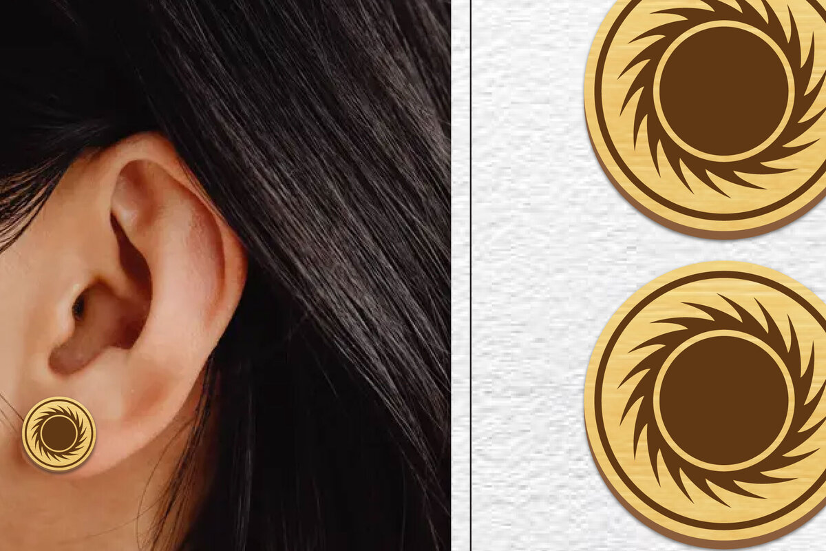 Intra απο ξύλο plywood 3mm-4mm πάχος – Κοπή λέιζερ με μαγνητικό σκουλαρίκι ηλίου | Καρφιά Δίασταση  5x5 cm INTRAFABR-101737159